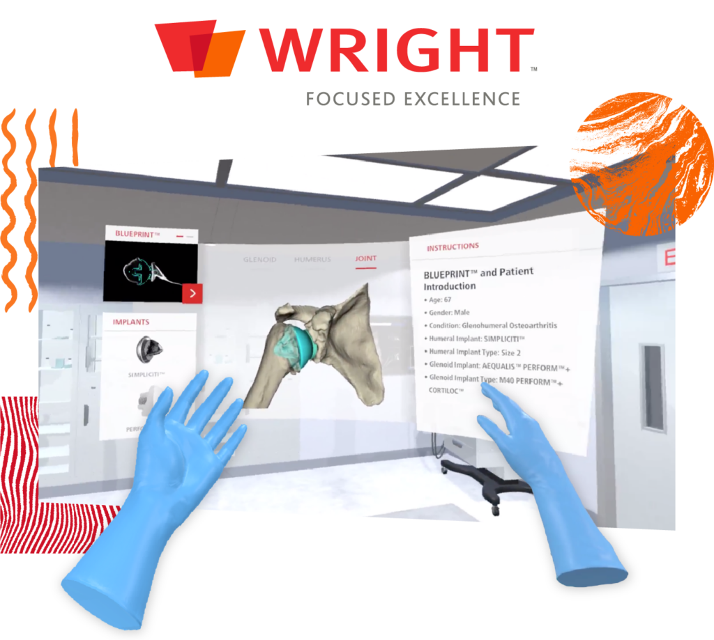 wright medical XR visual