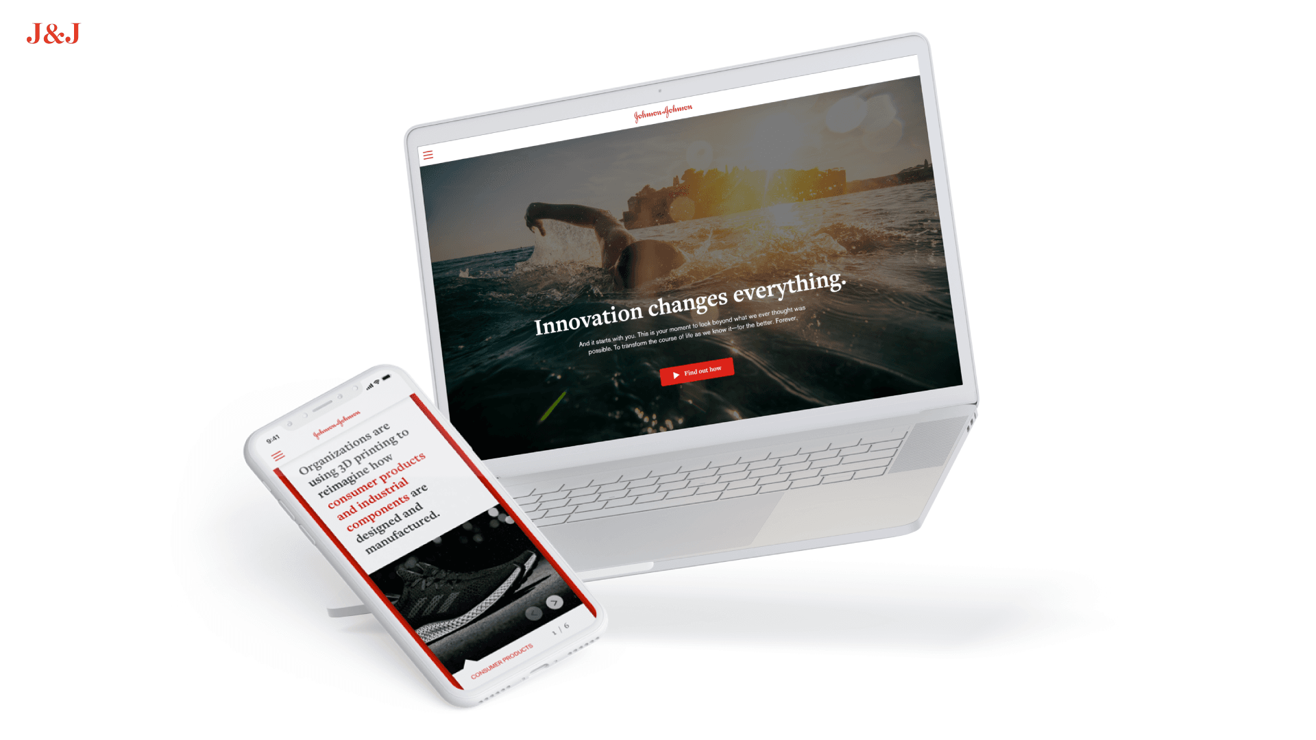johnson & johnson vertical scrolling experience image