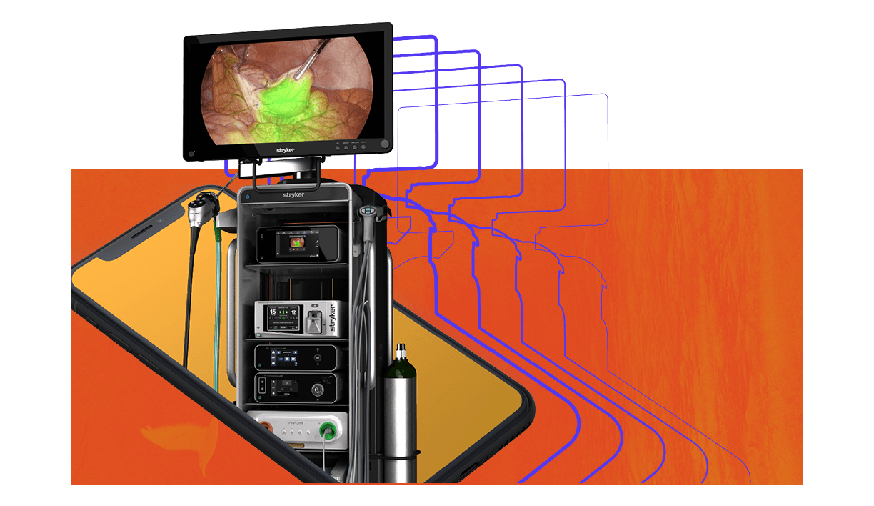 stryker surgical instrument augmented reality experience coming through iphone